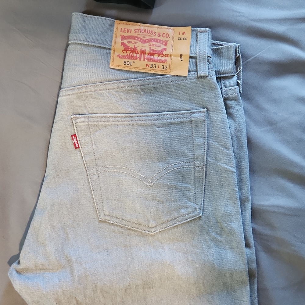 Gray Levi's 501 (NEW)